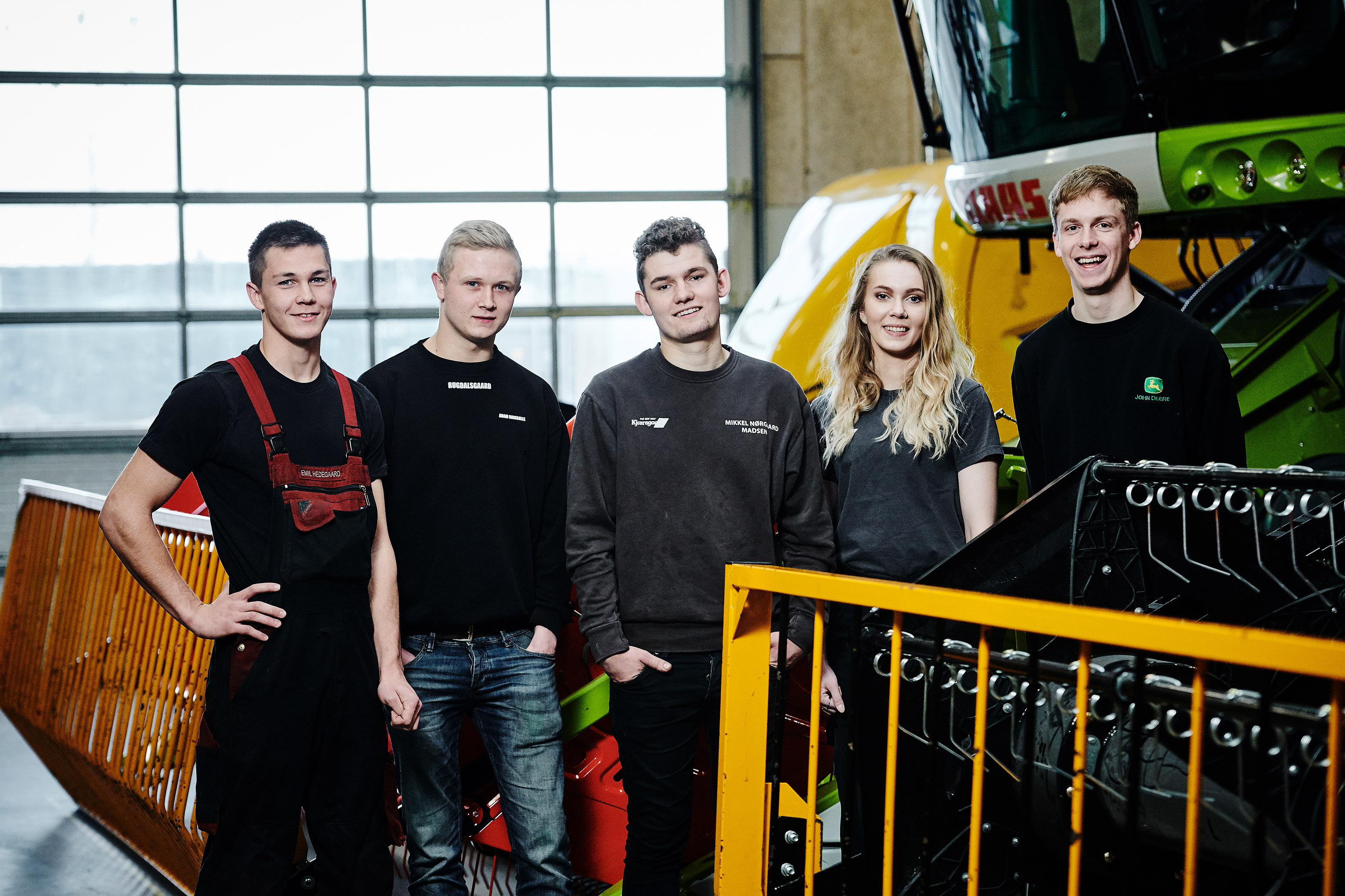 Elever fra entreprenør- og landbrugsmaskinuddannelsen ved de store landbrugsmaskiner