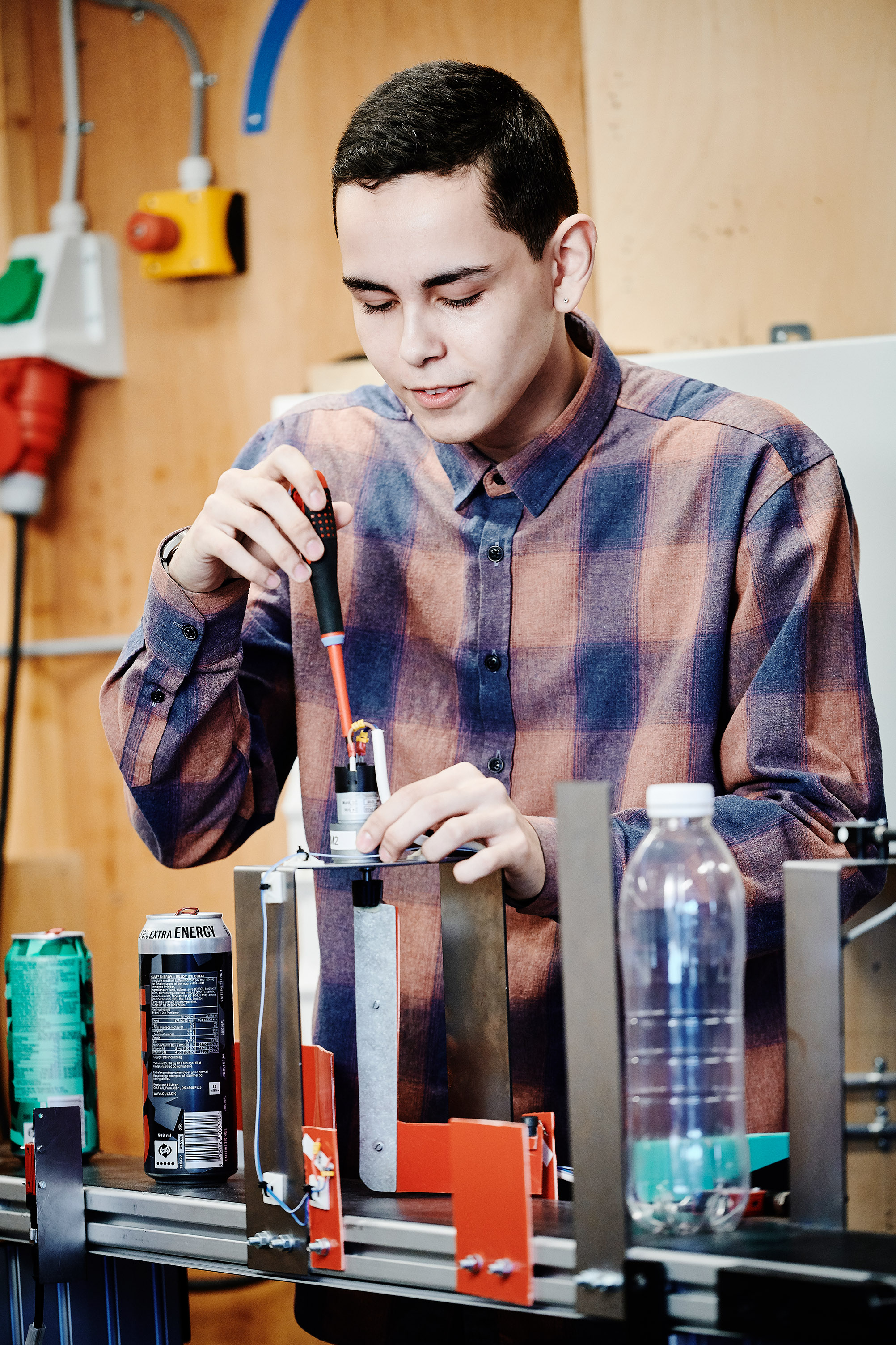 Elev fra EUD / EUX på teknologi, byggeri og transport uddannelsen