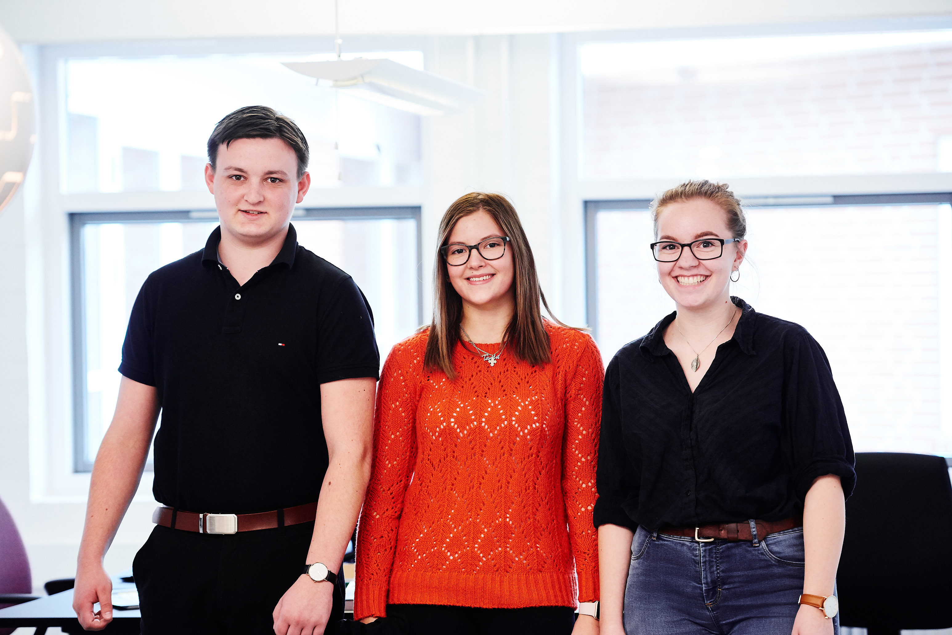 Kontorassistentelever fra EUX Business i Aars