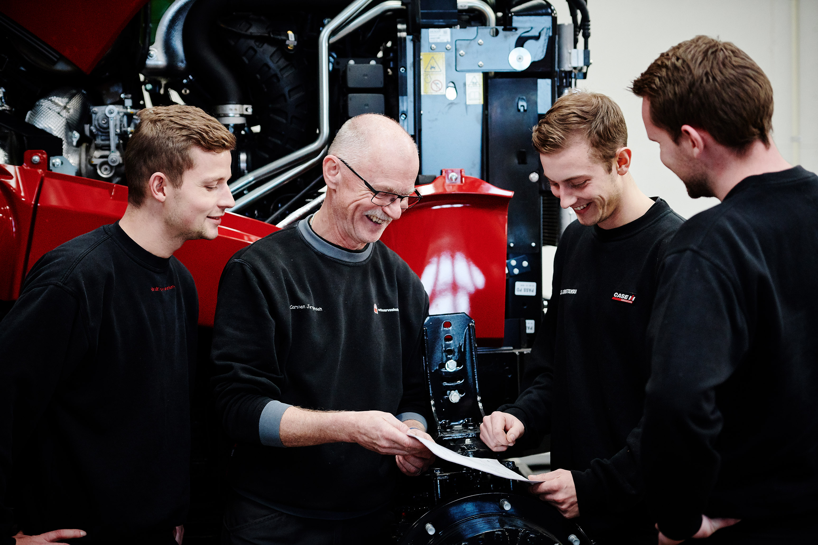 Elever på AMU kursus i landbrugsmaskiner