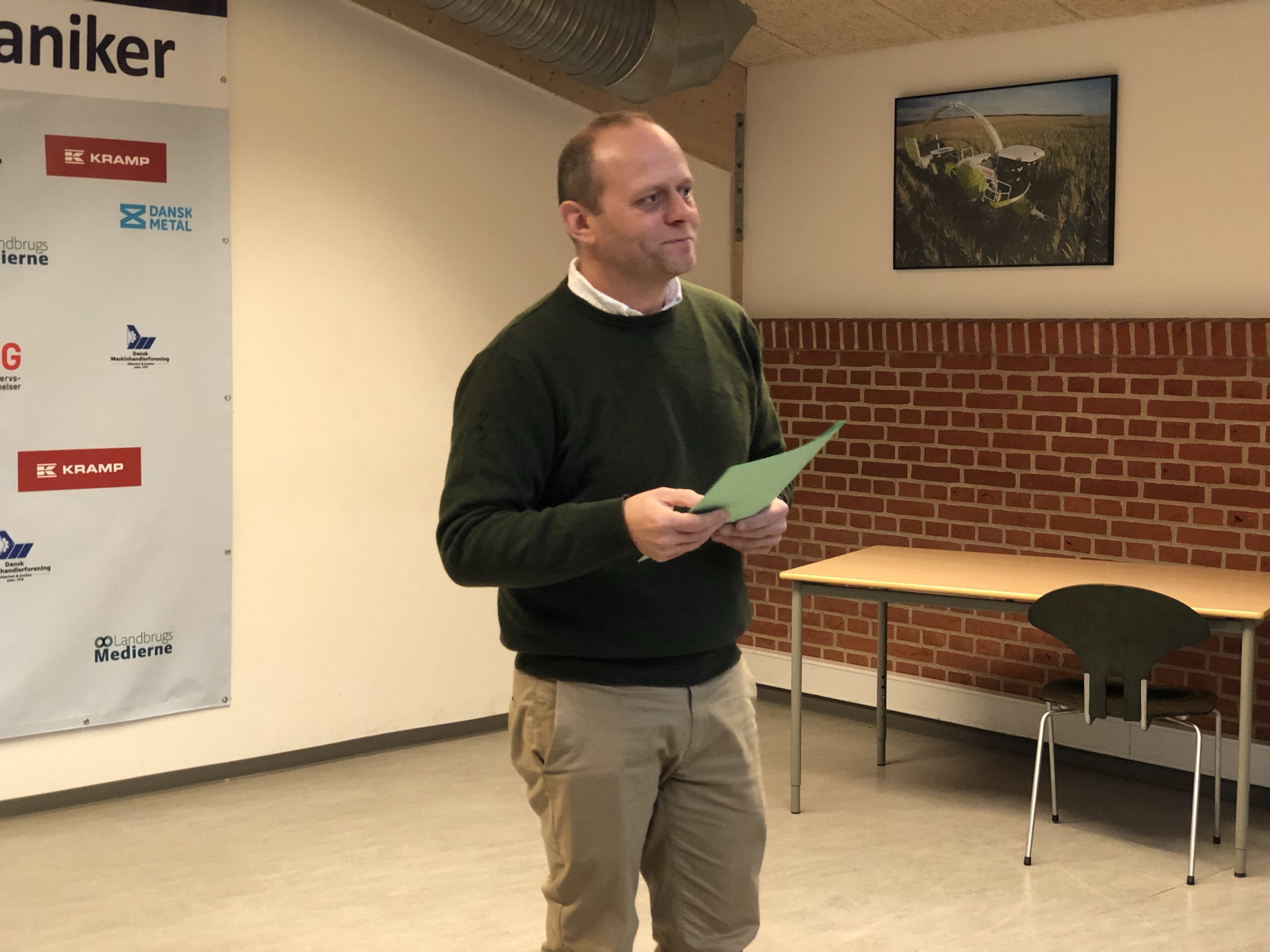 Velkomst Ved Axel Gaardsted Christiansen, Uddannelseschef På Entreprenør – Og Landbrugsmaskinmekaniker Uddannelsen, HEG.